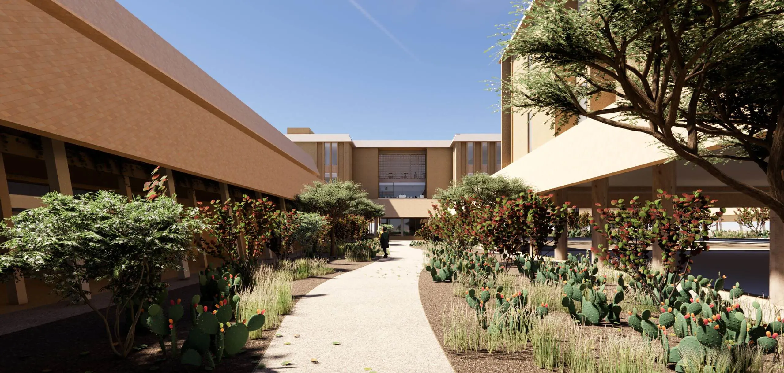 Outdoors shot of the campus