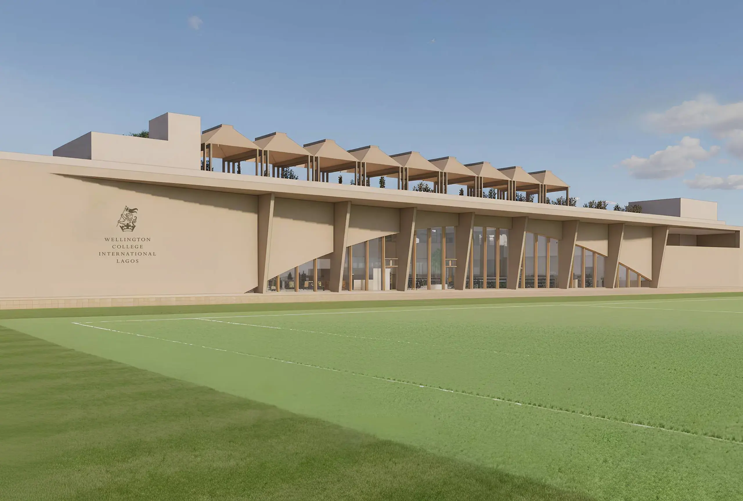Render of wellington college lagos campus